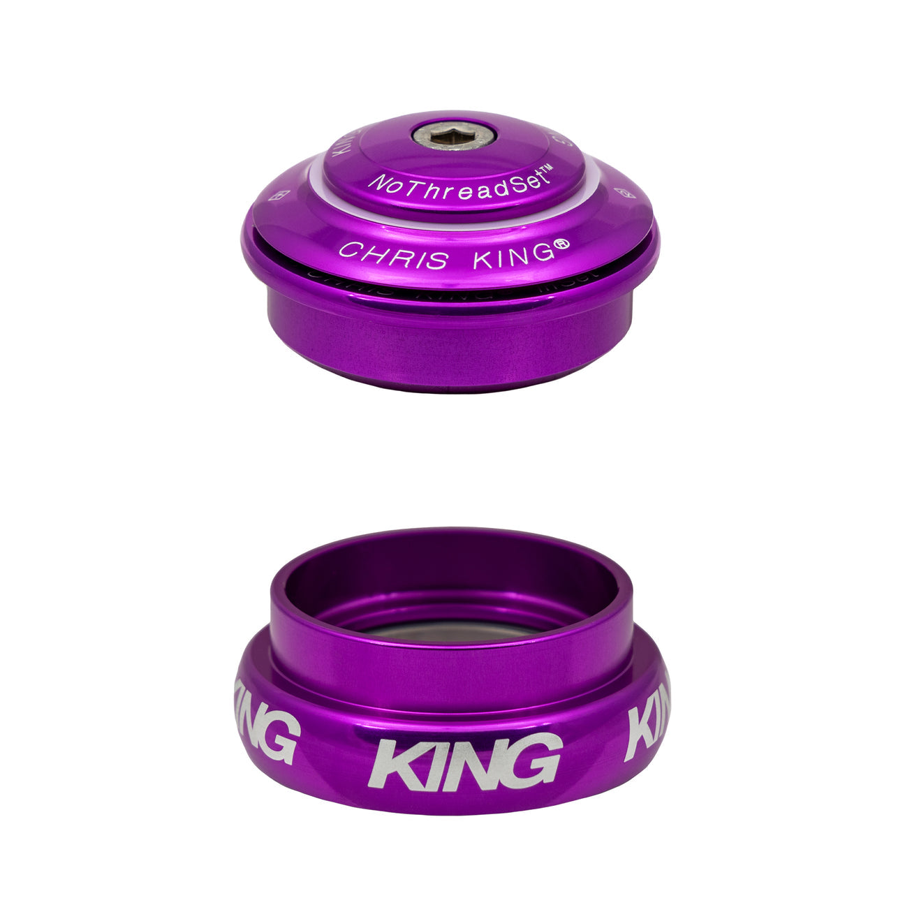 Chris King inset 8 headset in violet