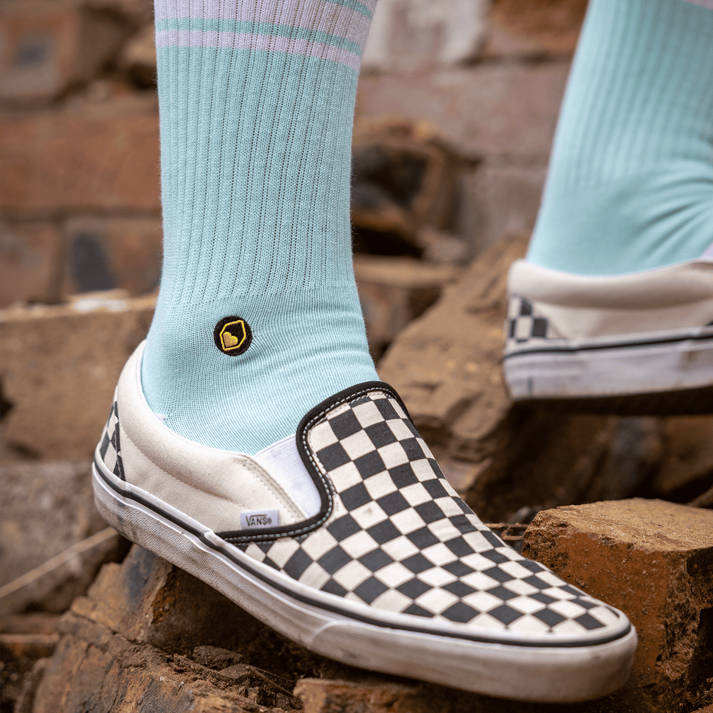 Burgtec Everyday Crew Socks Ice Blue