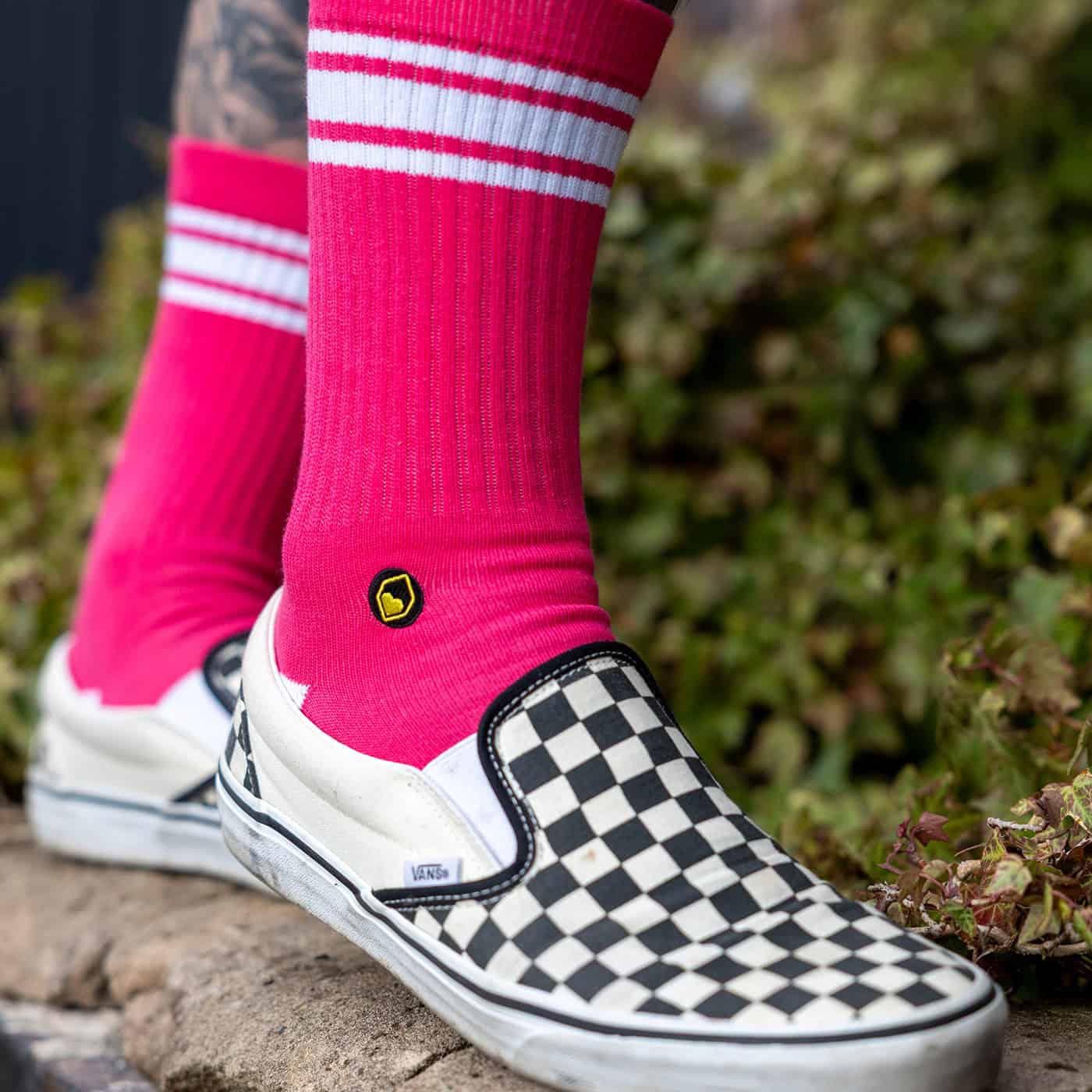 Burgtec Everyday Crew Socks Pink
