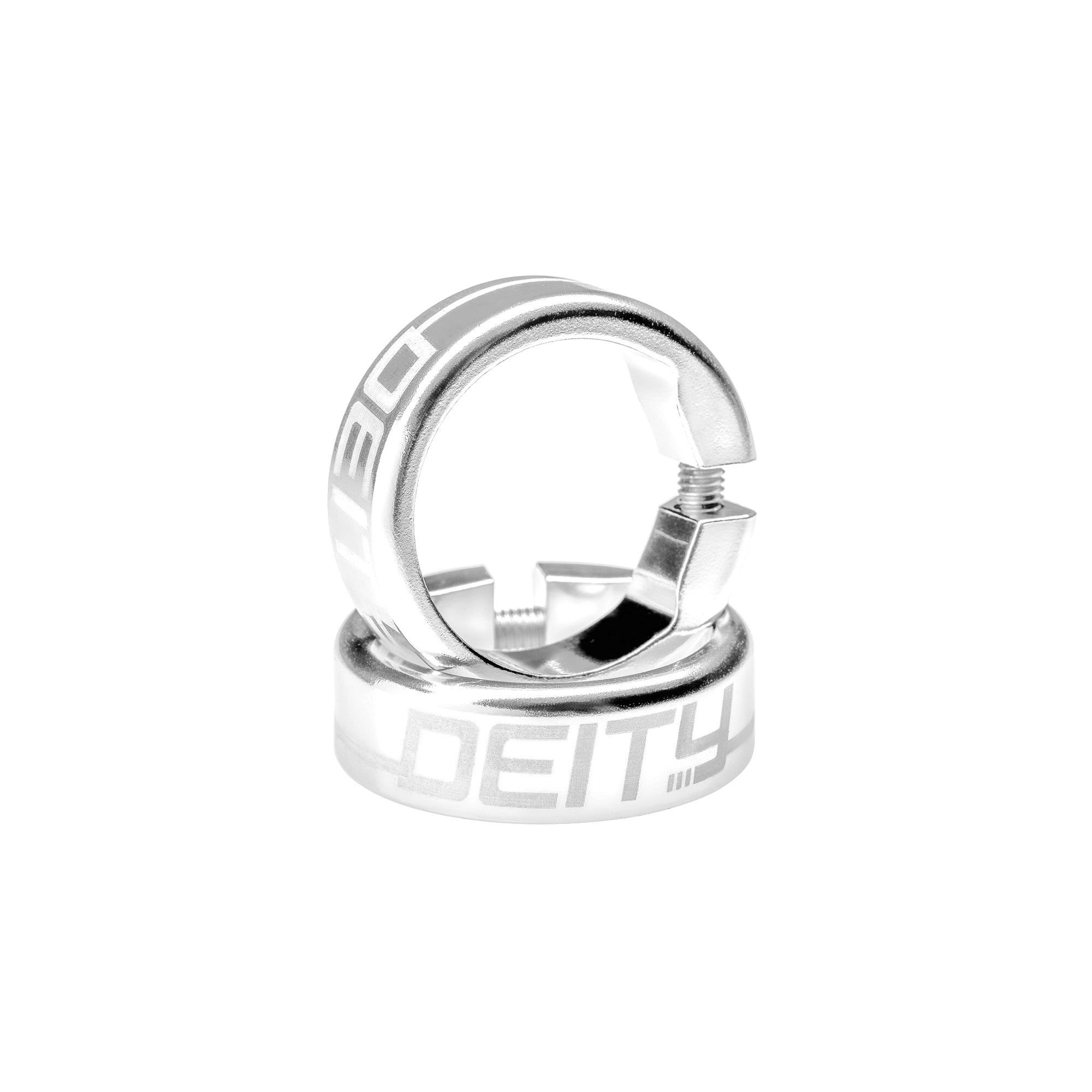Deity grip clamps silver