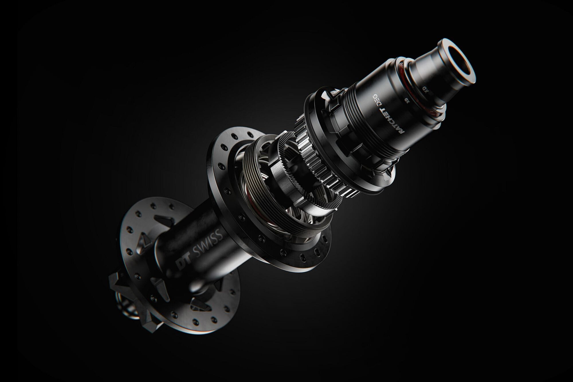 DT Swiss 60 Tooth Hybrid DEG DF Upgrade Kit for Ratchet DEG hubs Installed