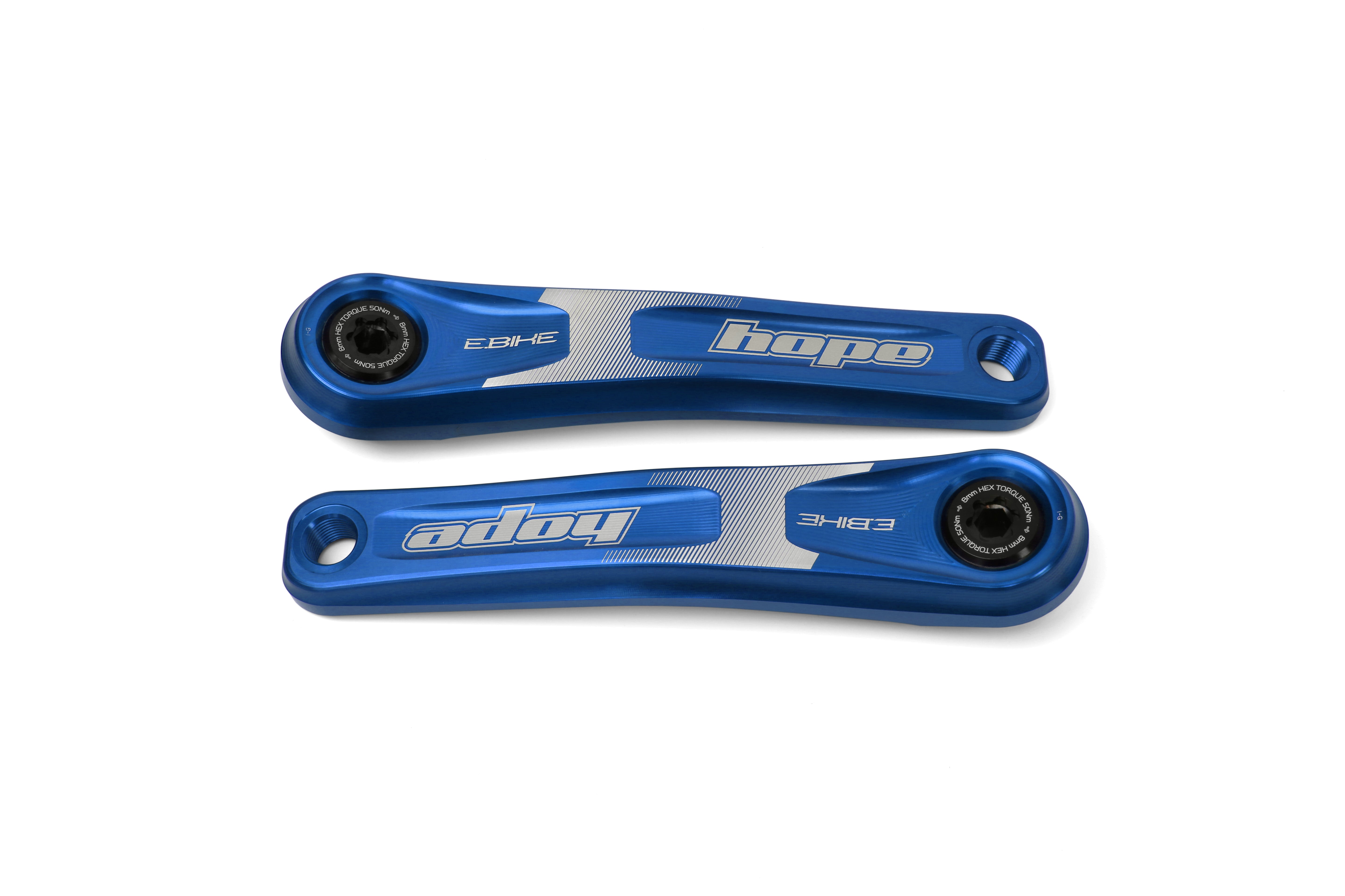 Hope E-Bike Crankset - Standard Offset Blue