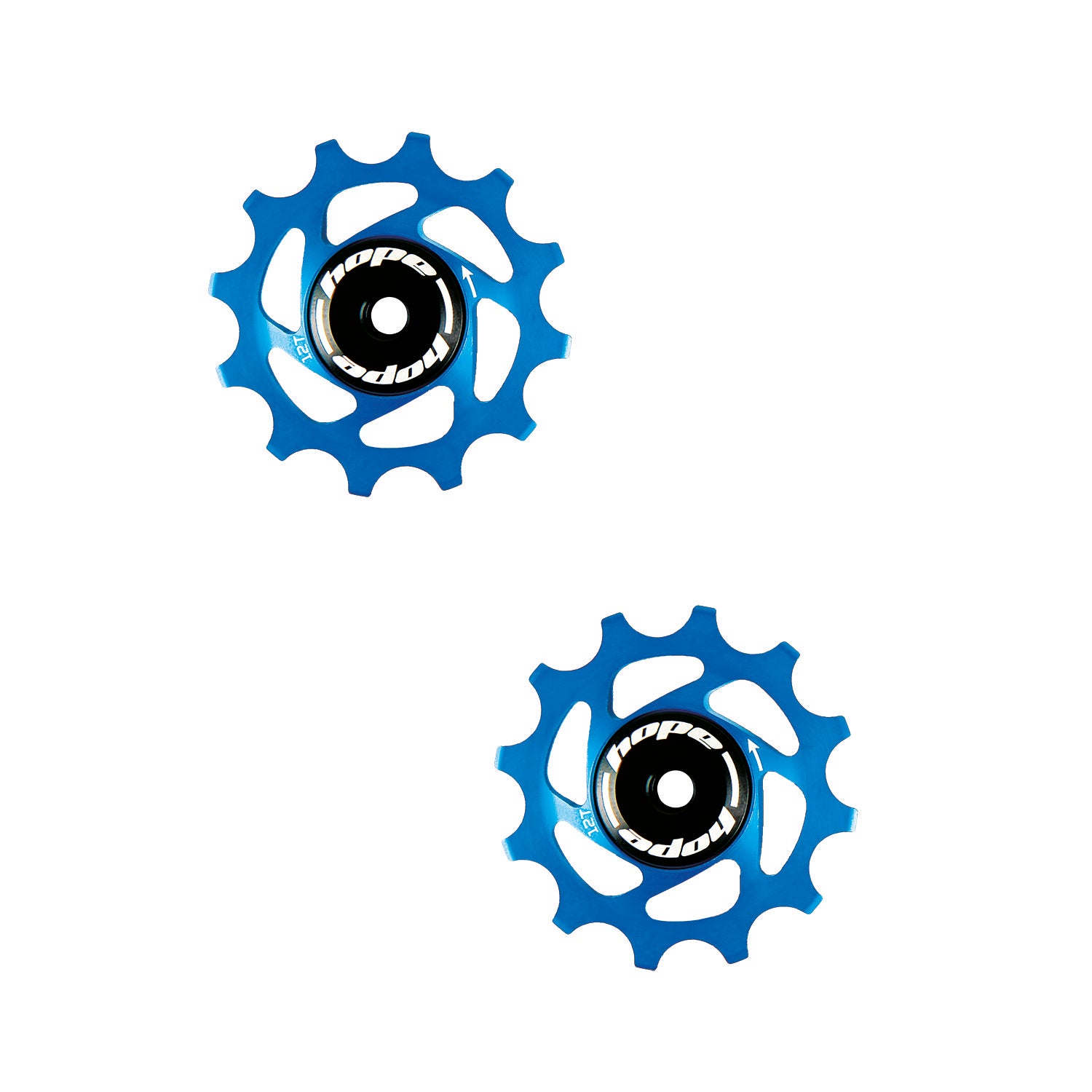 Hope 12 Tooth Jockey Wheels blue