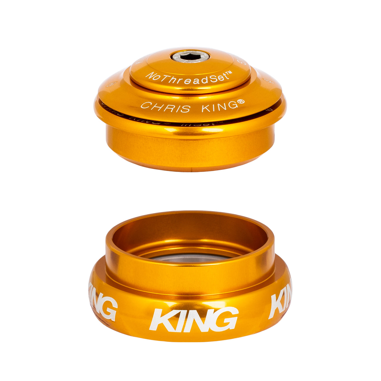 Chris King inset 8 headset in gold