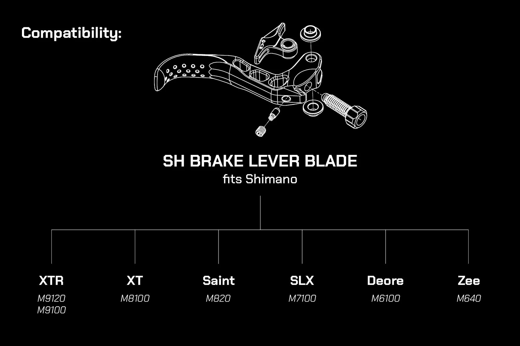OAK SH Brake Lever Set | Suitable For Shimano