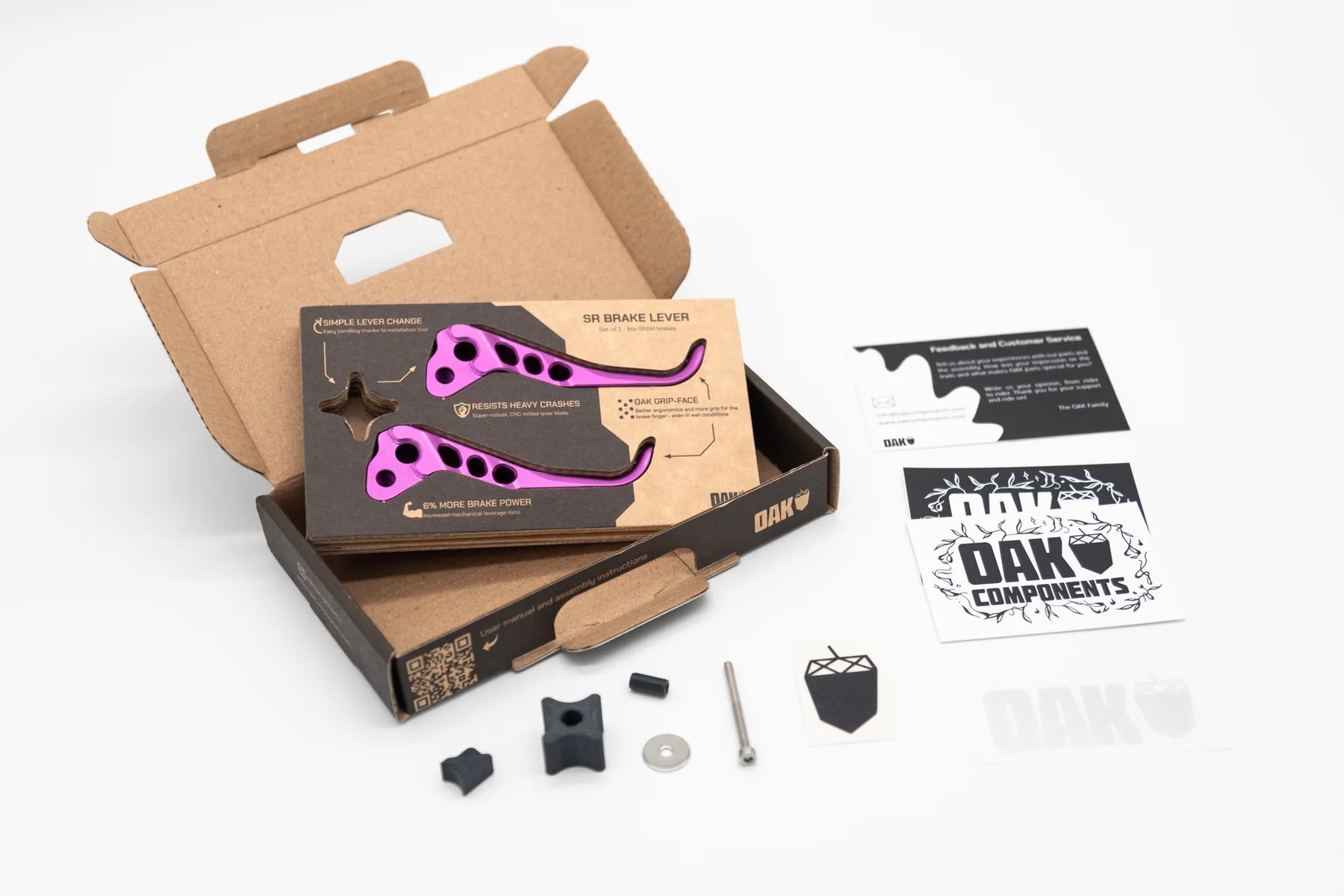 Oak components Sram levers in packaging