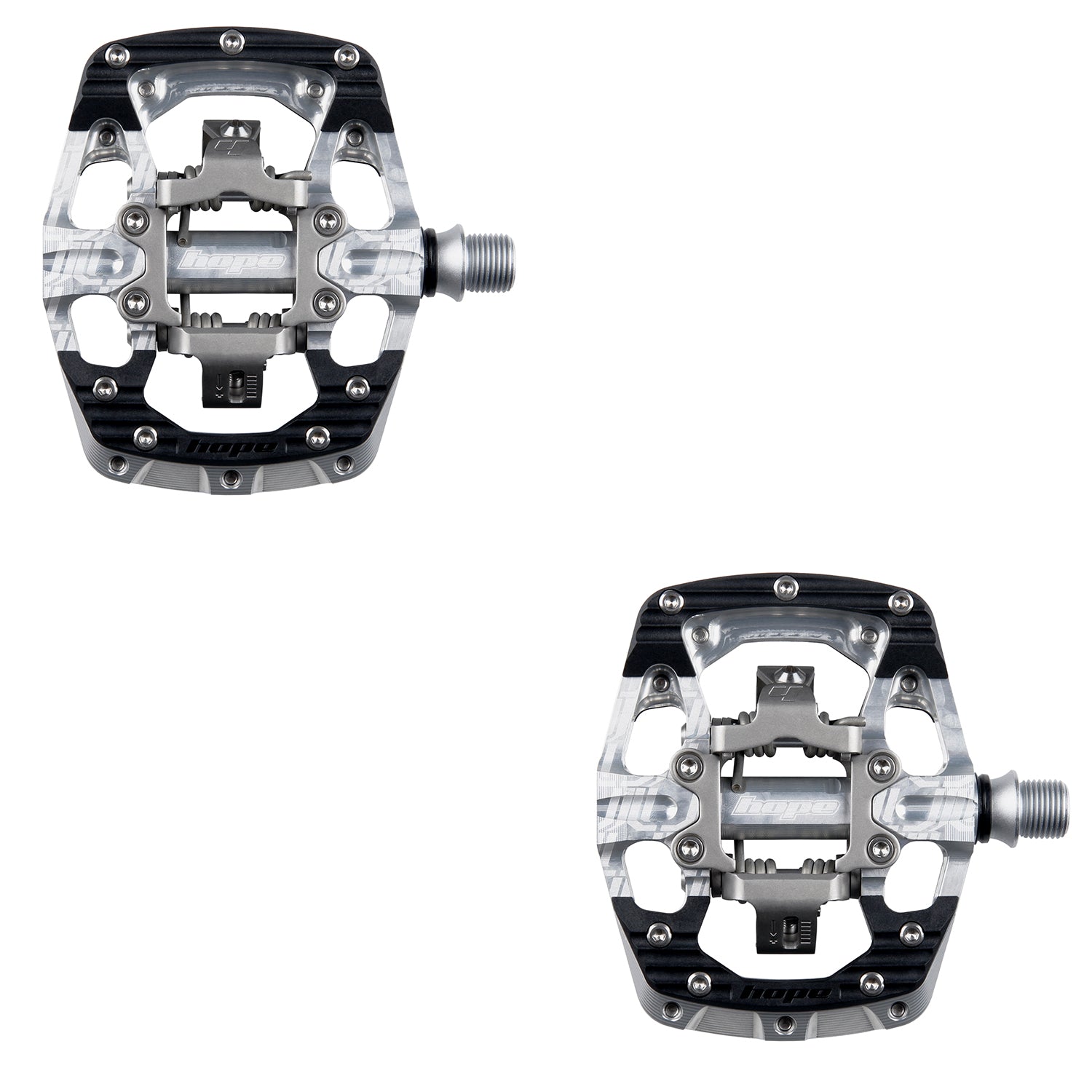 Hope union gravity clipless pedals silver