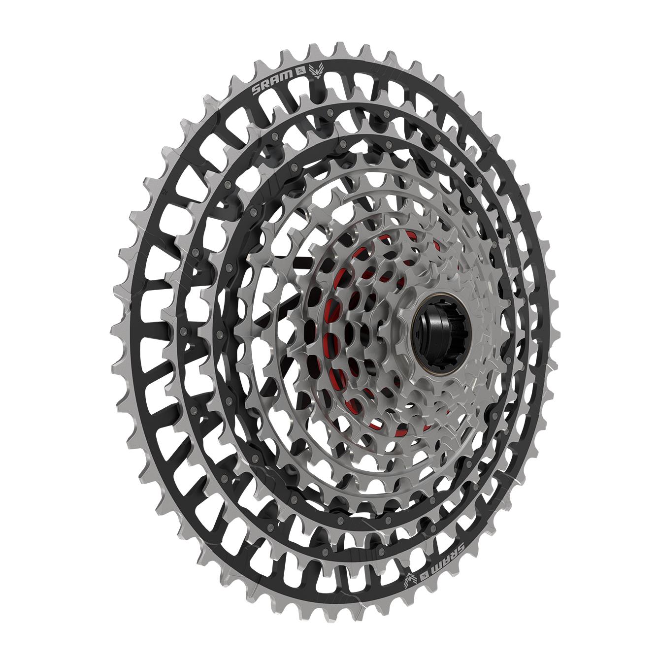 SRAM Cassette XS-1299 T-Type Eagle 10-52t Angled Image