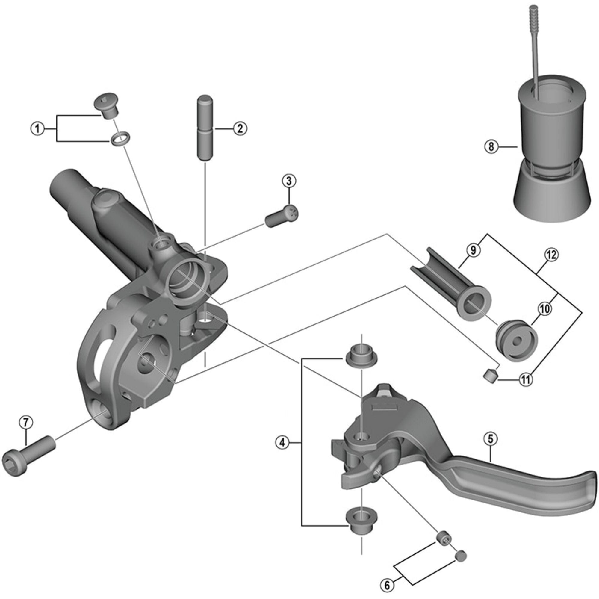 Shimano BL-M988 Bleed Screw Eploded