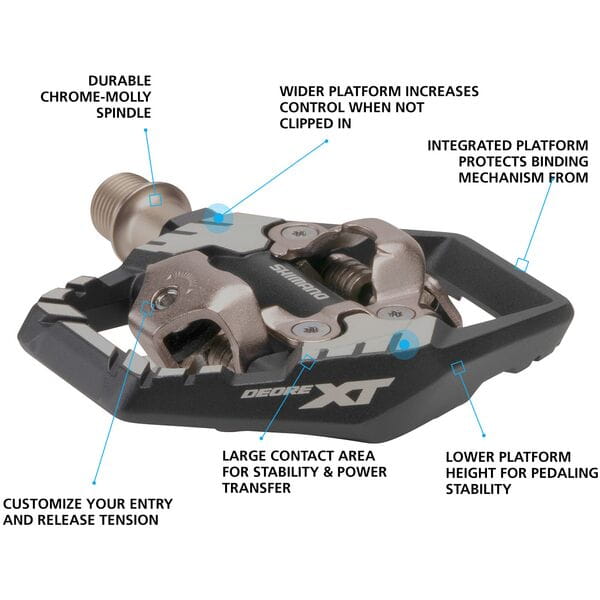 Shimano Deore XT Trail Wide SPD Pedal PD-M8120 Details