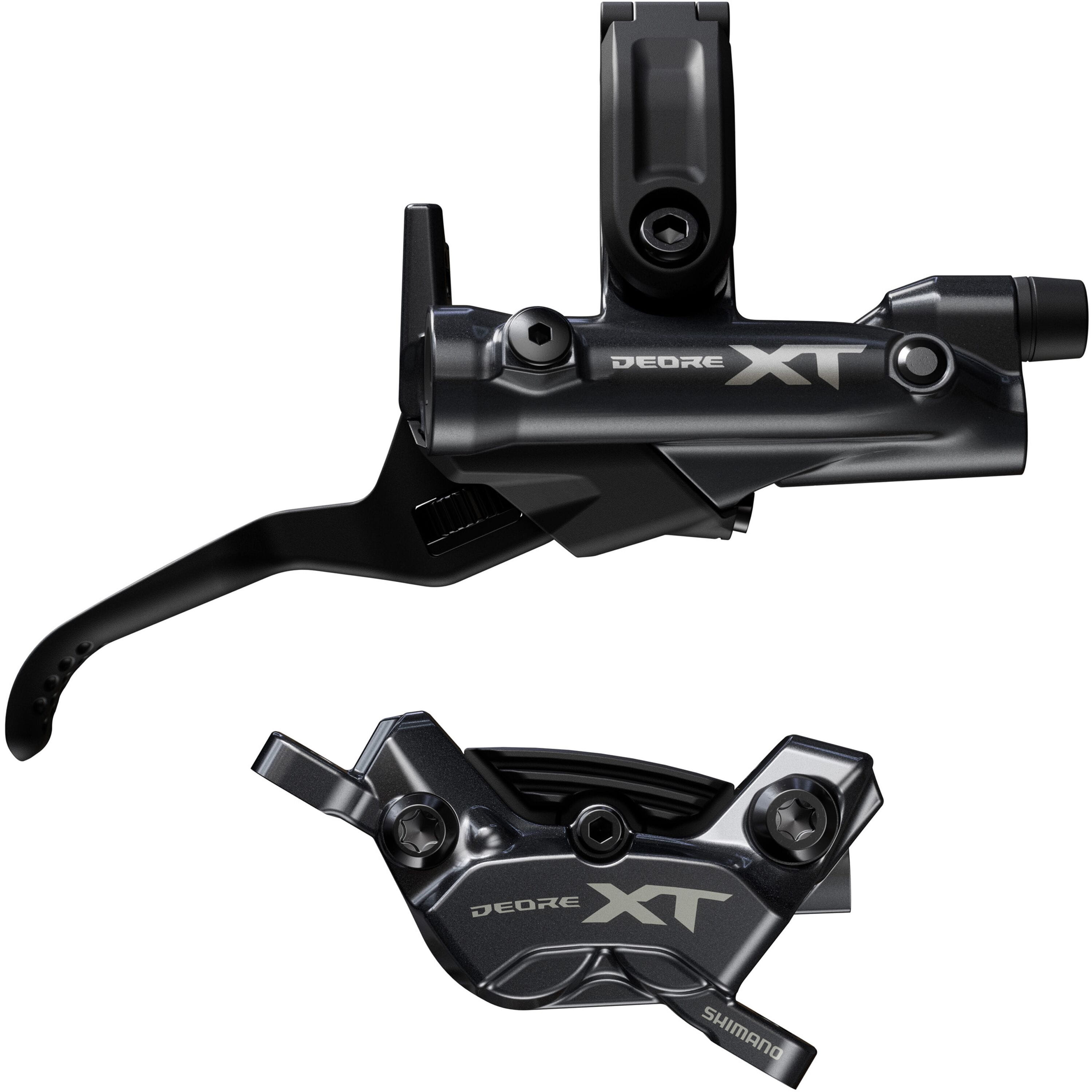 Shimano XT 4 Pot Bled Brake Lever/Post Mount Calliper