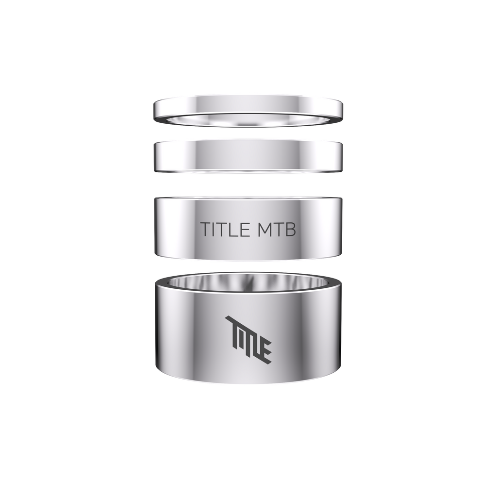 Title Alloy Headset Spacer Kit Chrome