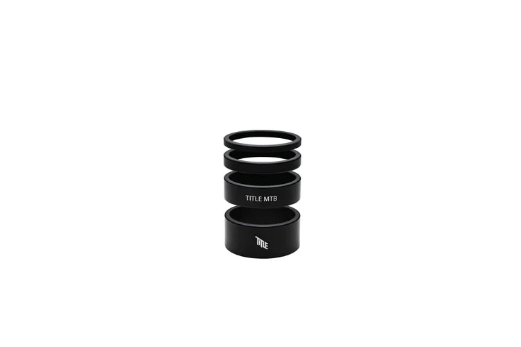 Title Alloy Headset Spacer Kit Black