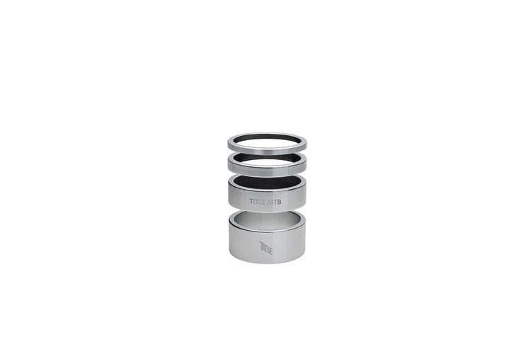 Title Alloy Headset Spacer Kit Chrome