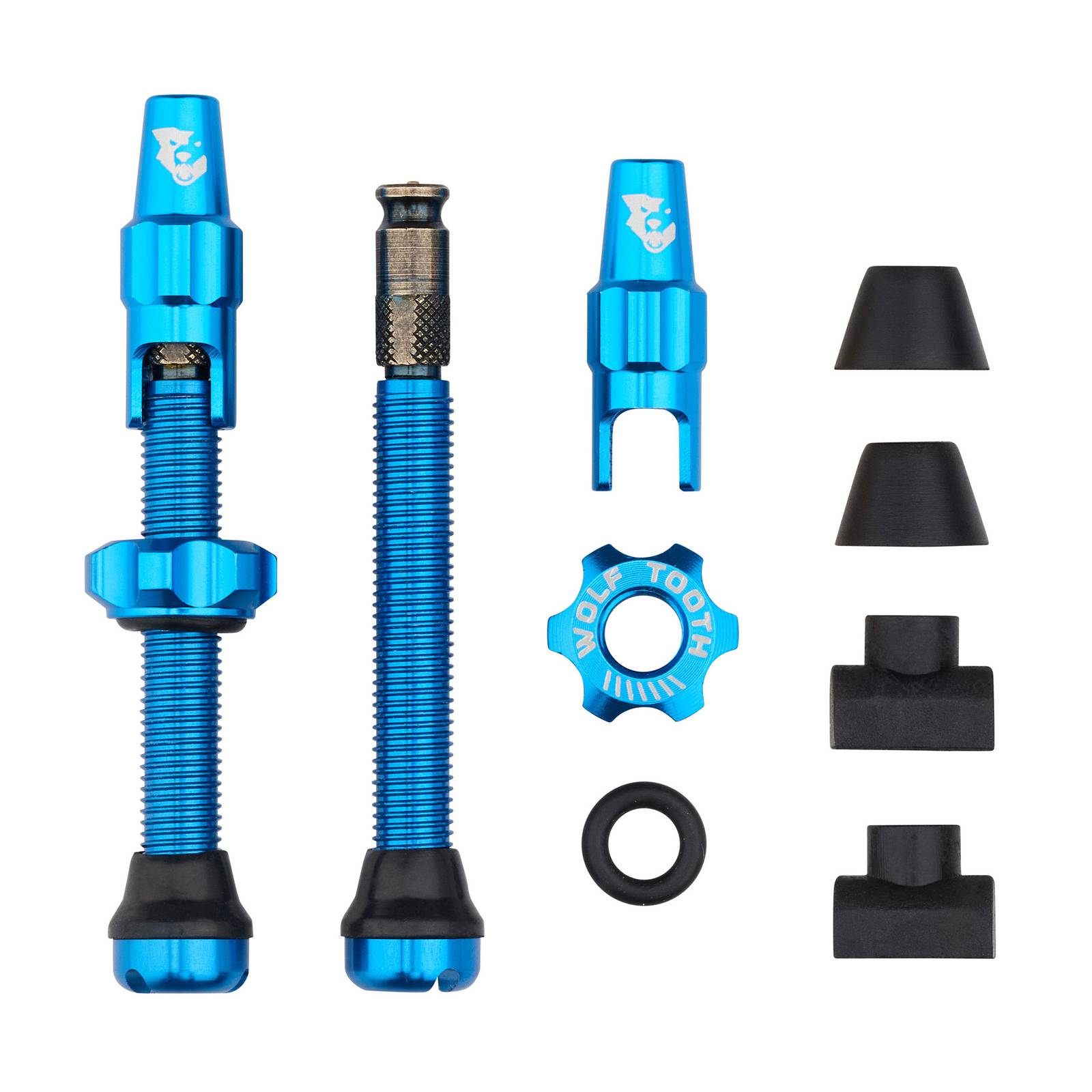 Wolf Tooth Tubeless Valve Kit for Clik Valve Blue