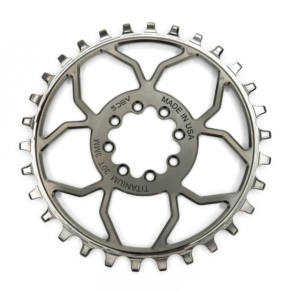 5DEV Bolt Titanium Chainring Cykel House