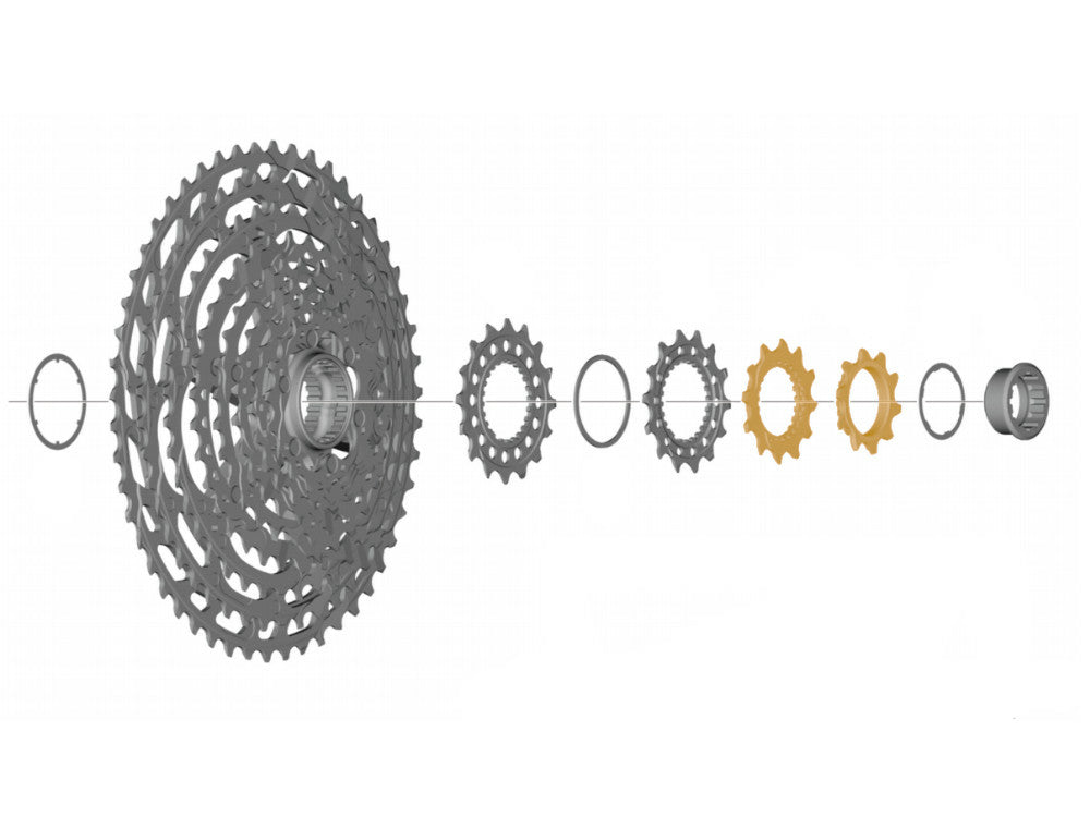 Shimano CS-M9100 Deore/SLX/XT/XTR sprocket wheel, 10T and 12T