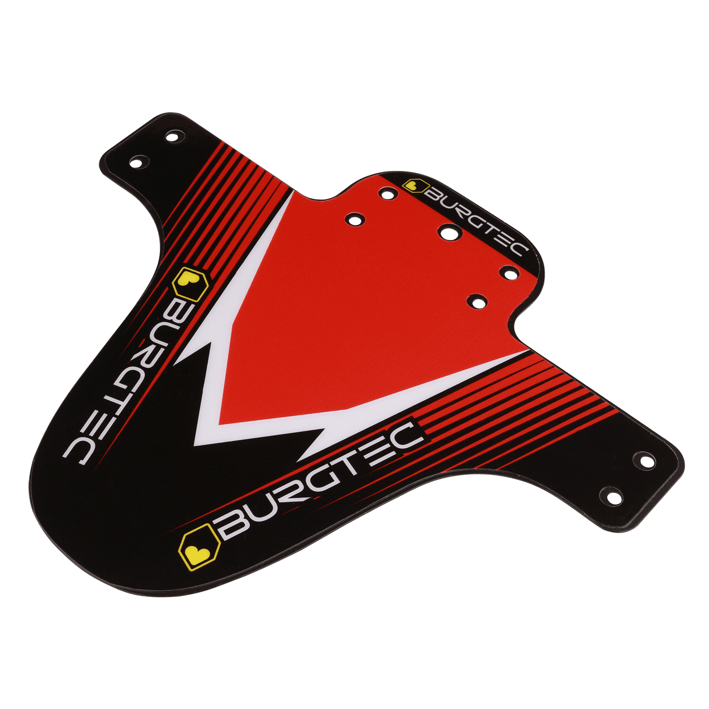 Burgtec red moto mudguard