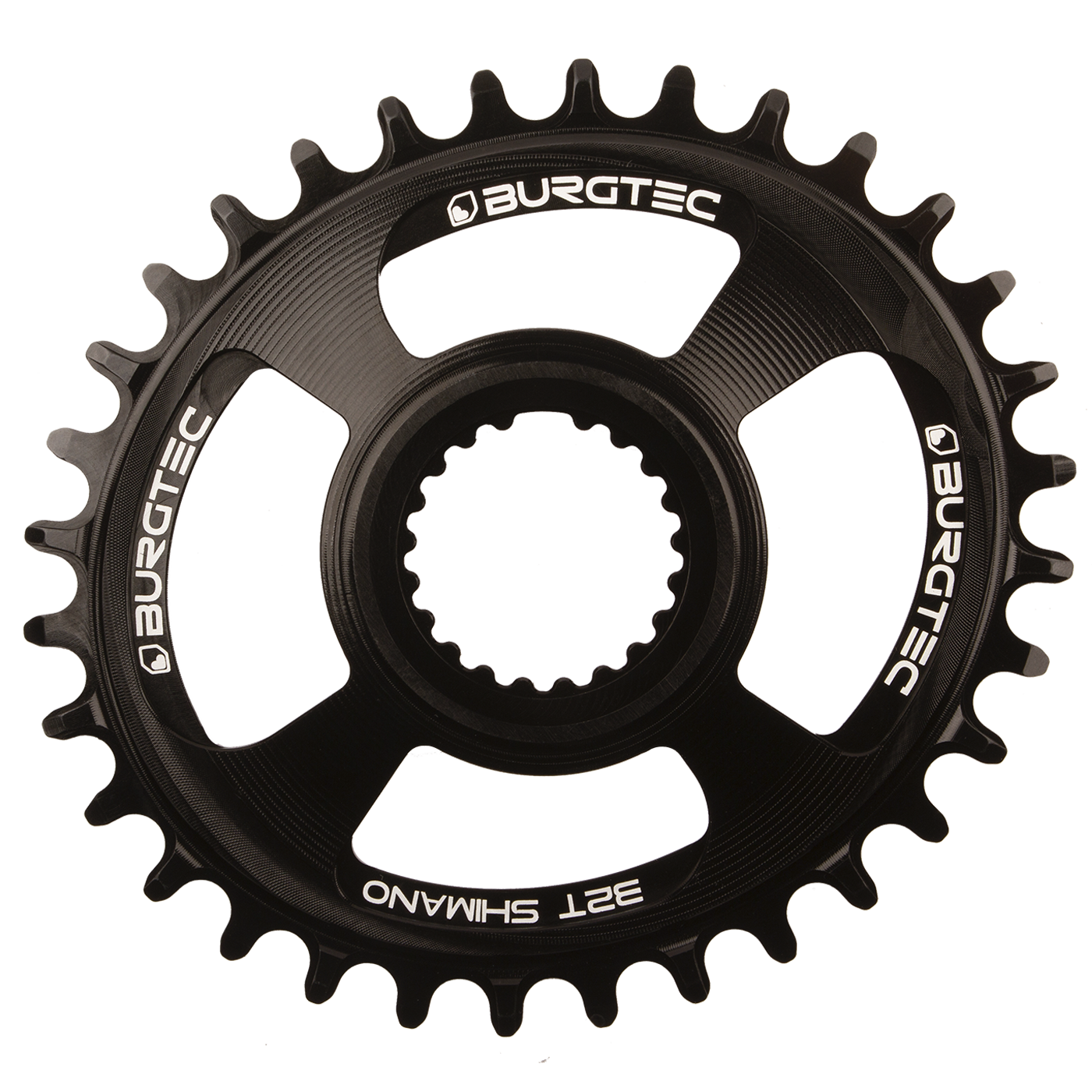 Burgtec oval chainring black