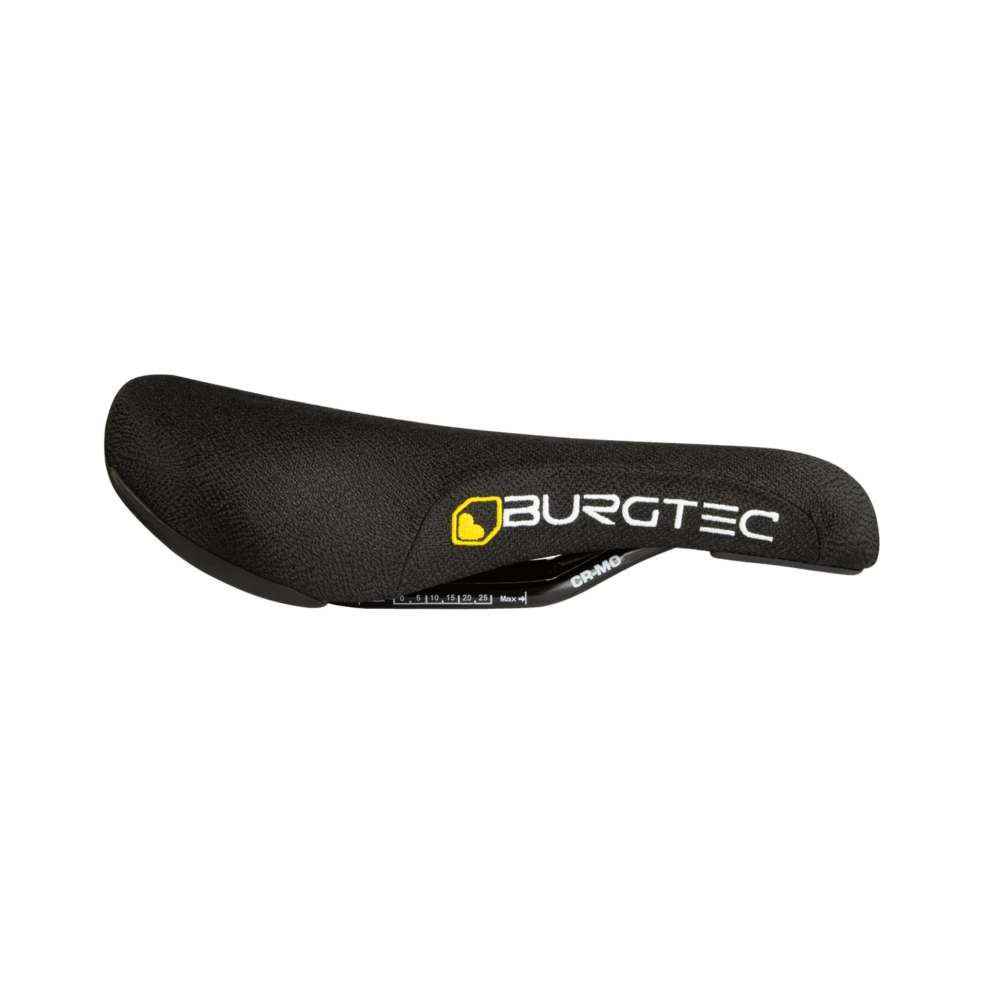 Burgtec the cloud Boost saddle with white logo on the side