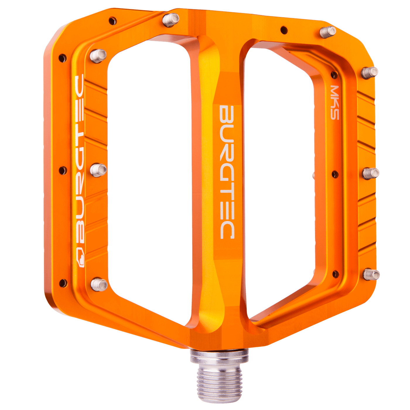 Burgtec pedals mk5 penthouse iron bro orange