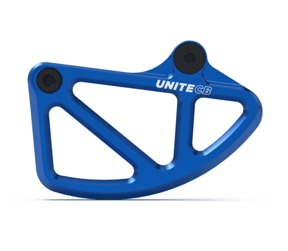 unite chainring bash guard blue