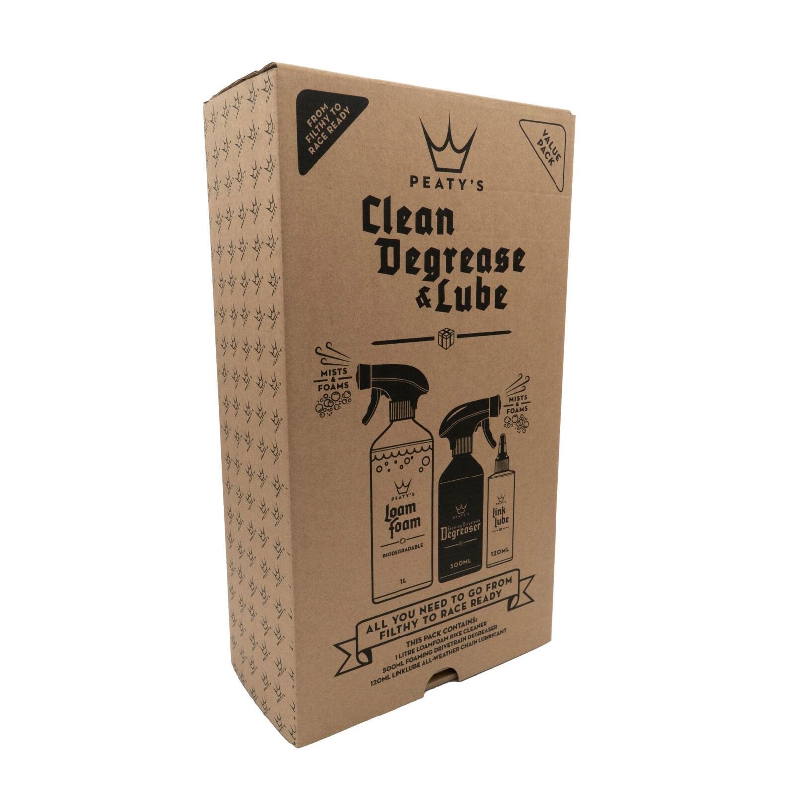 Peatys Wash, degrease and lube kit