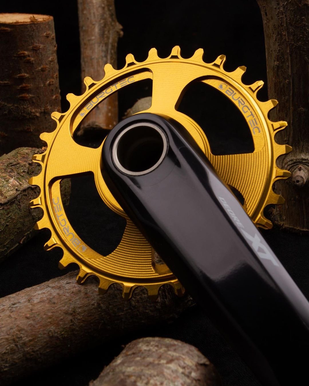 Burgtec bullion gold chainring