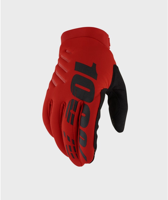 100% Brisker Cold Weather Glove Red