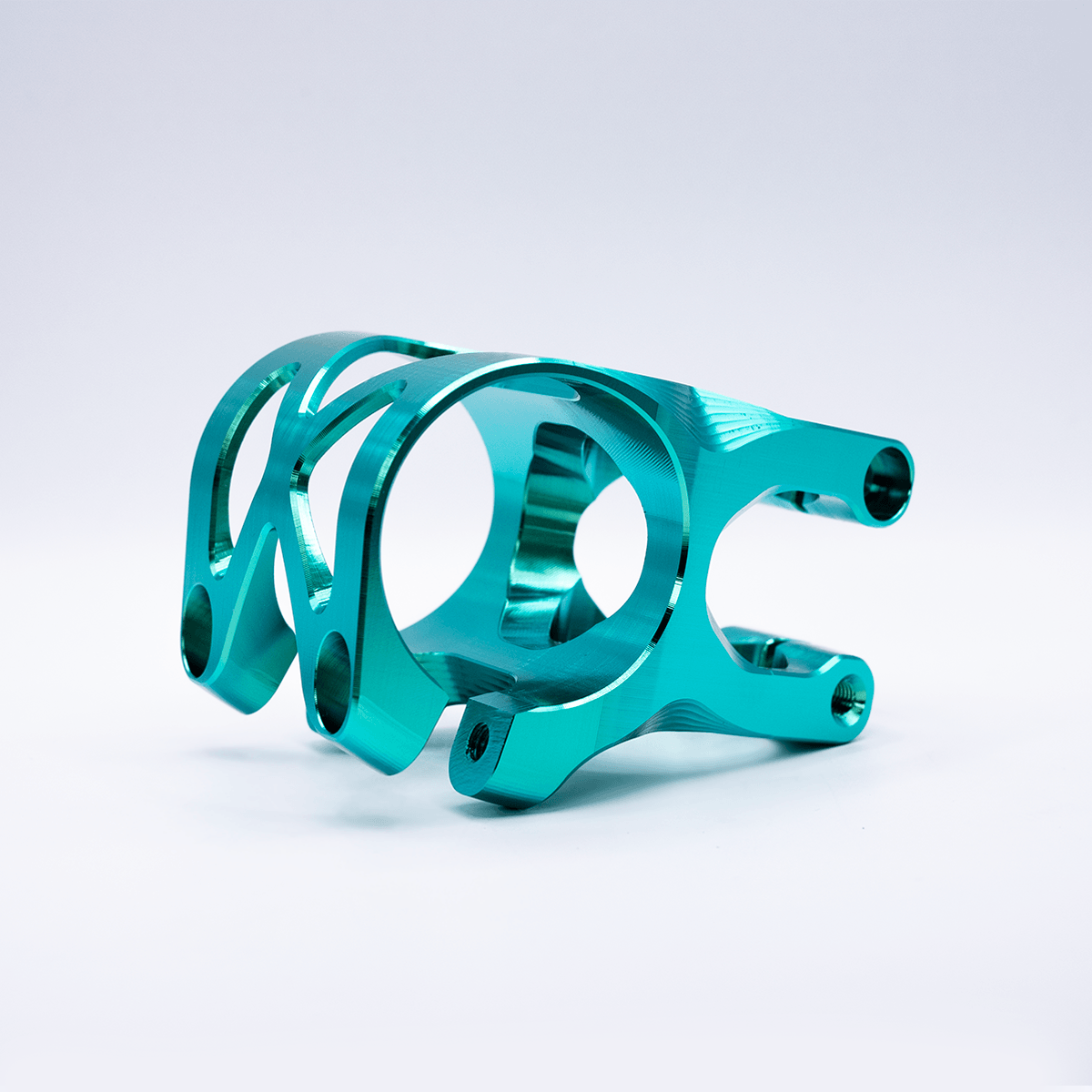 5DEV 2 Bolt Titanium Stem 31.8 teal side