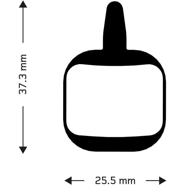 Aztec Organic Disc Brake Pads for Tektro IO Sizing