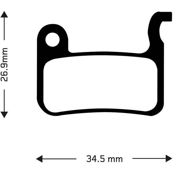 Aztec e-Bike Disc Brake Pads for Shimano XTR Sizing
