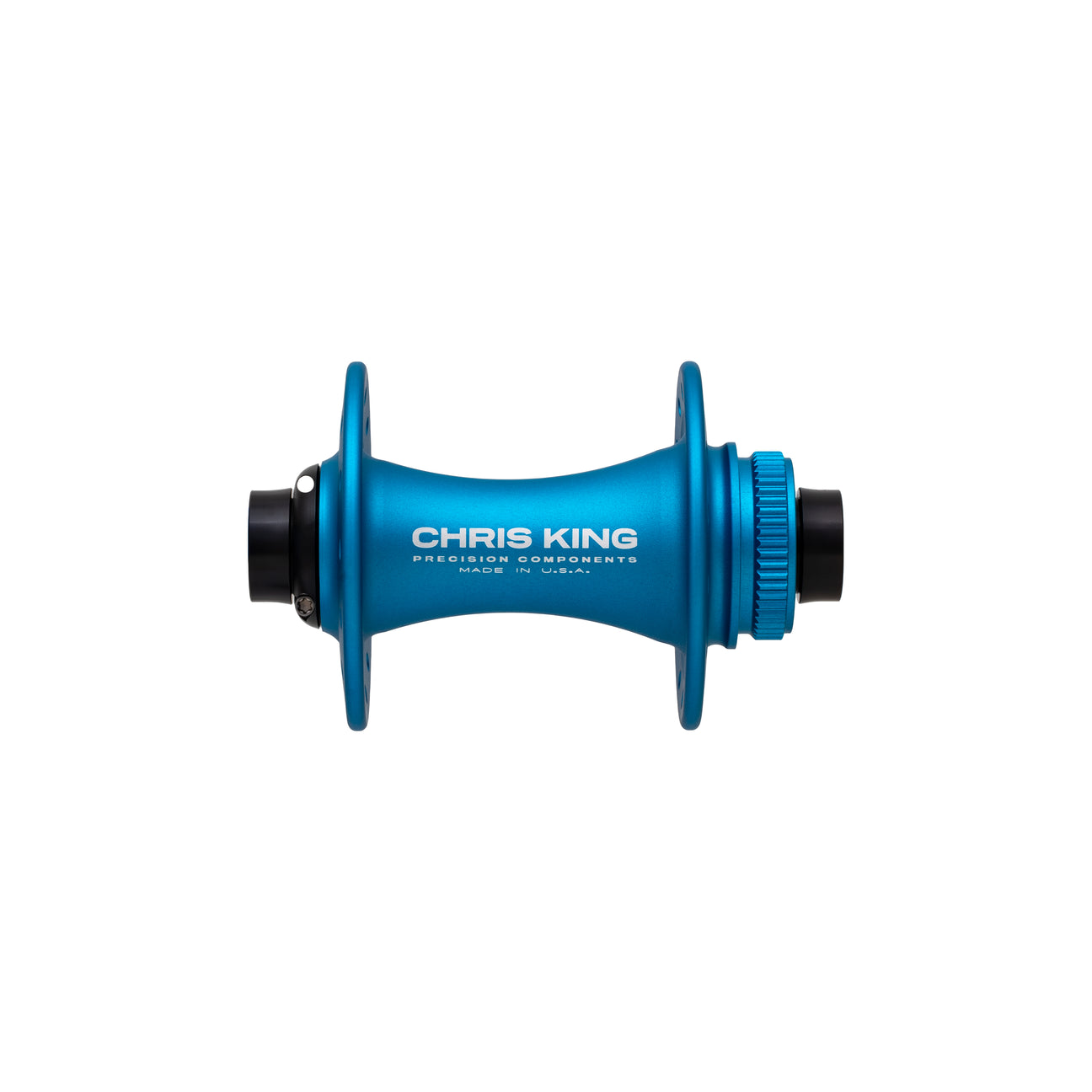 Chris King boost front hub in matte turquoise