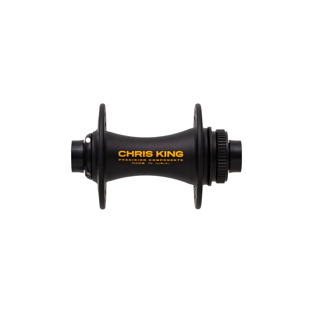 Chris King boost front hub in two tone black/gold