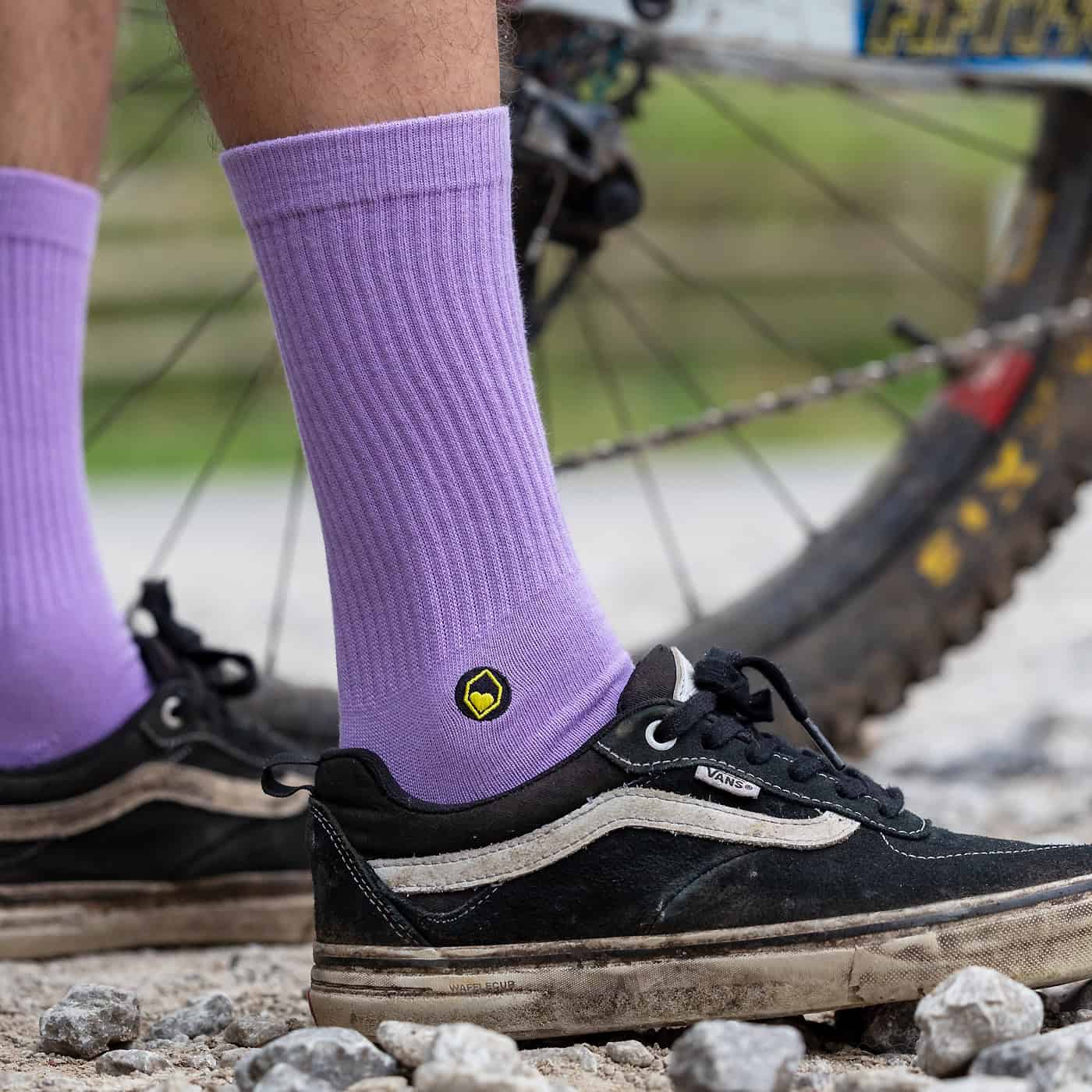 Burgtec Everyday Crew Socks Lilac