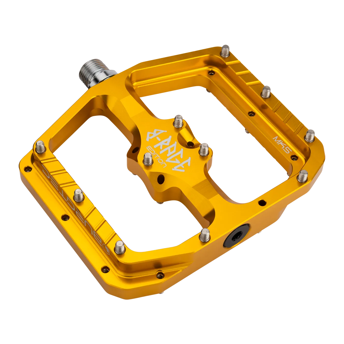 Burgtec Brage flat pedals gold