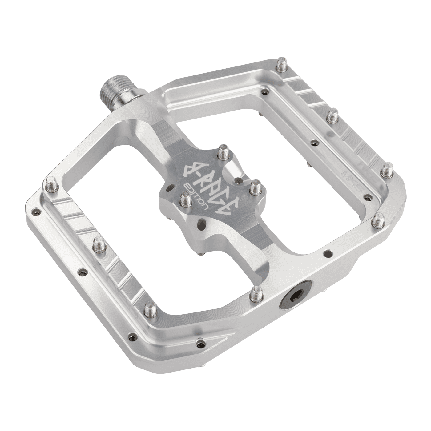 Burgtec Brage flat pedals silver