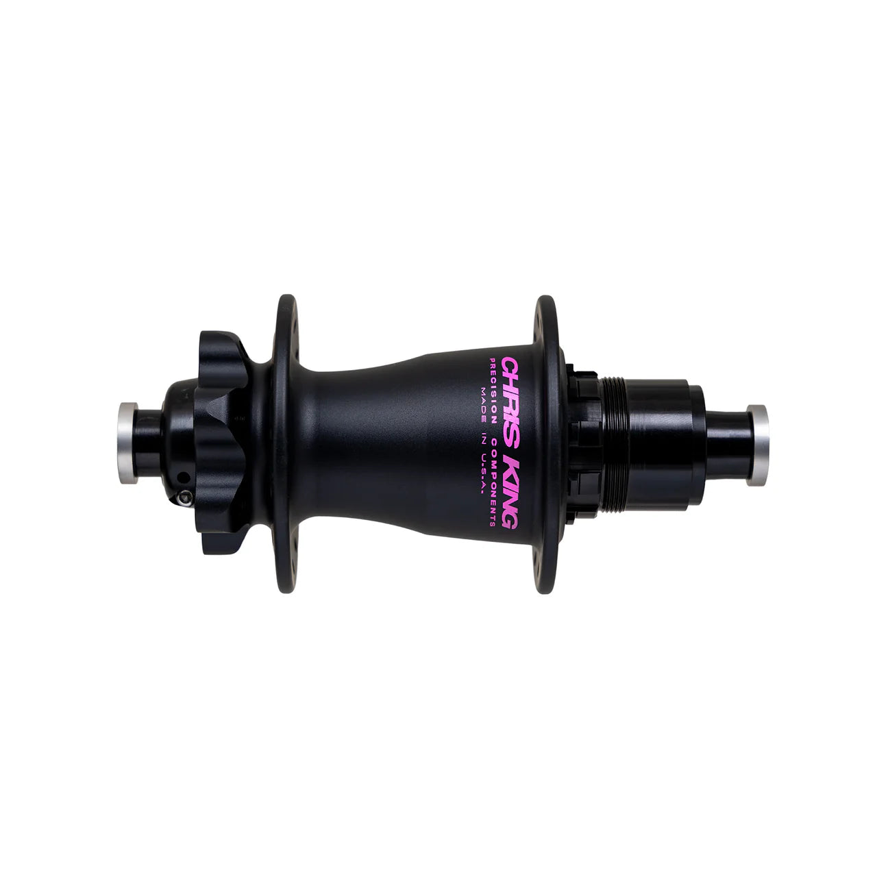 Chris king boost 6 bolt hub in black and punch