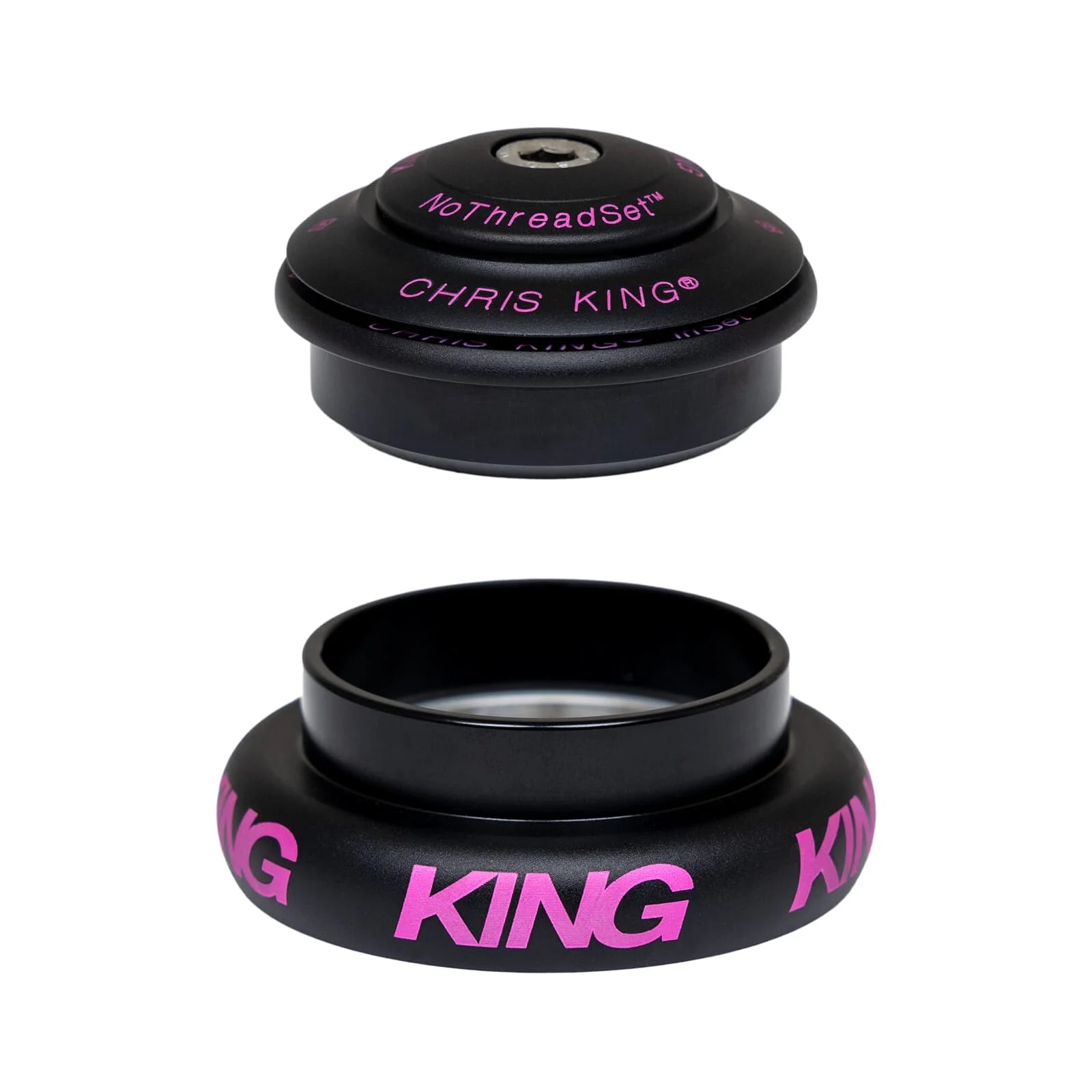 Chris king inset 7 headset in two tone black and punch