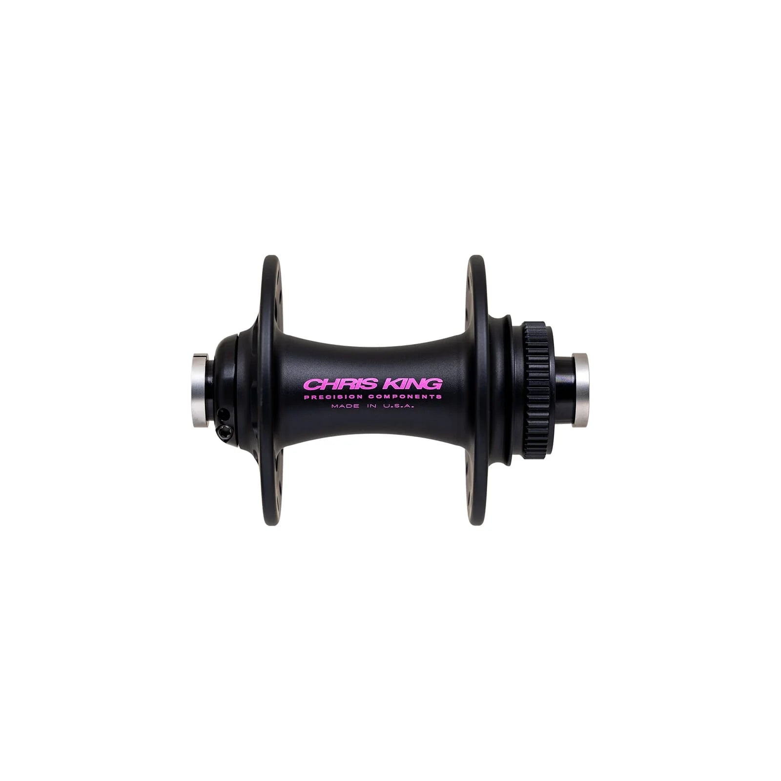 Chris king road hub r45d front hub in black and punch