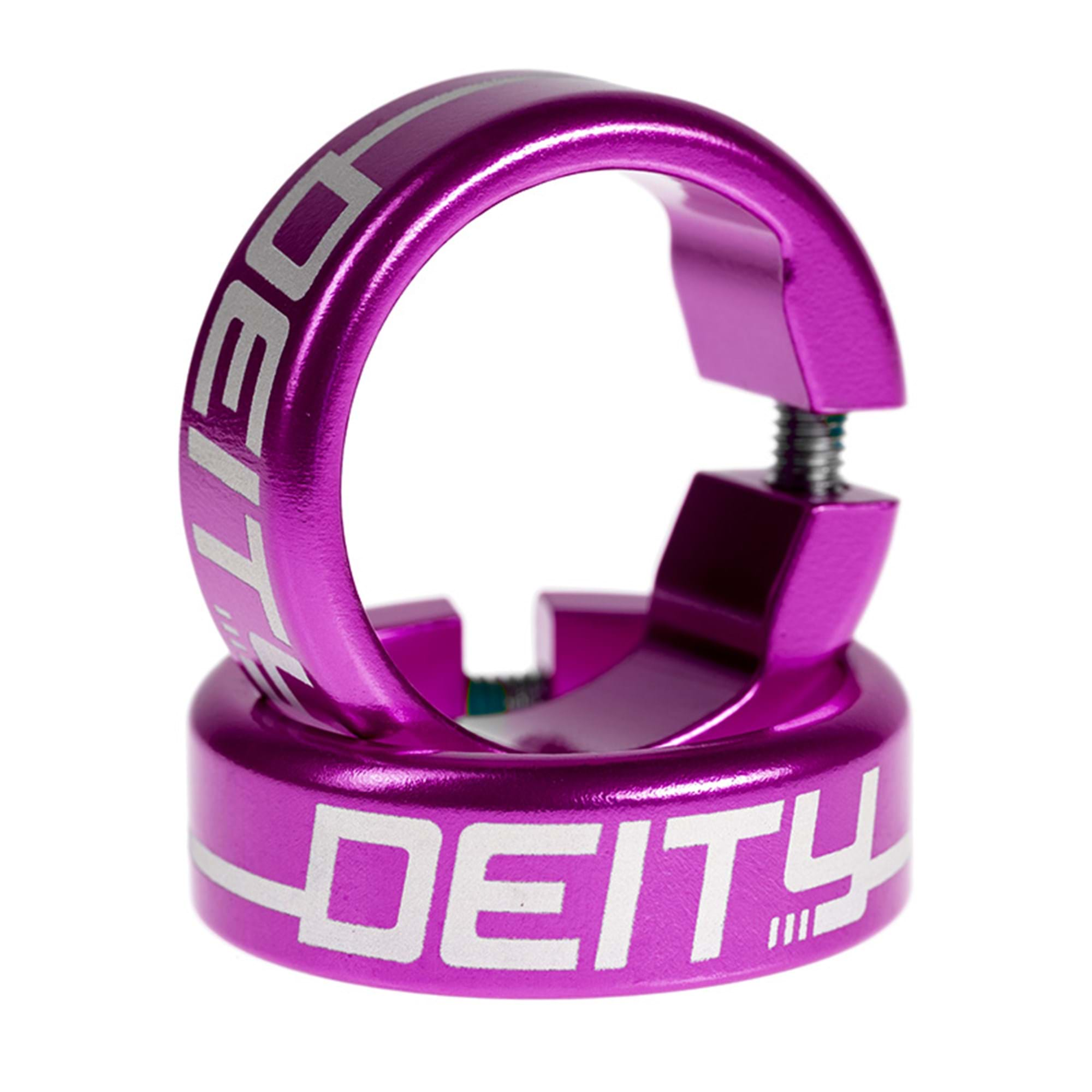 Deity grip clamps purple