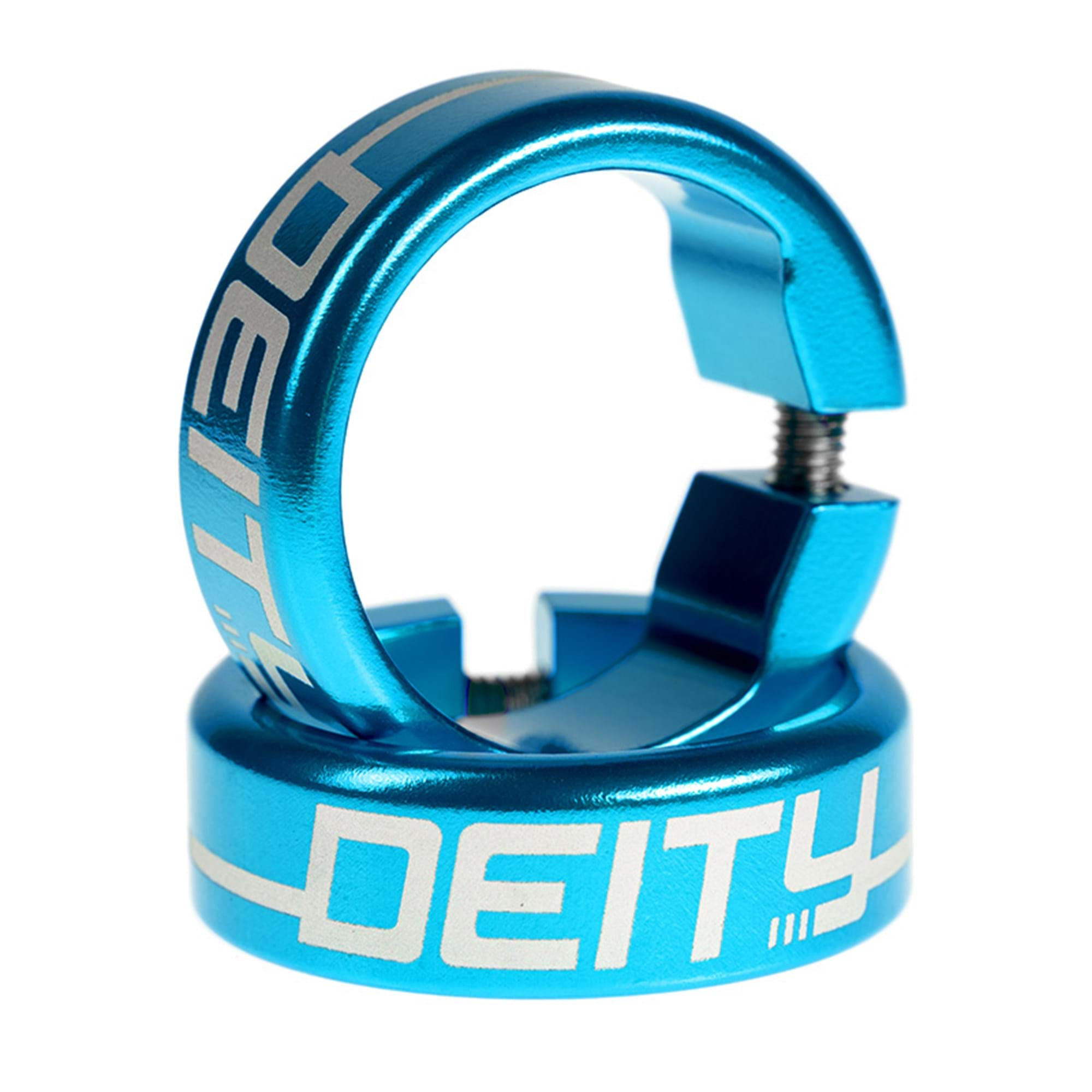 Deity grip clamps blue