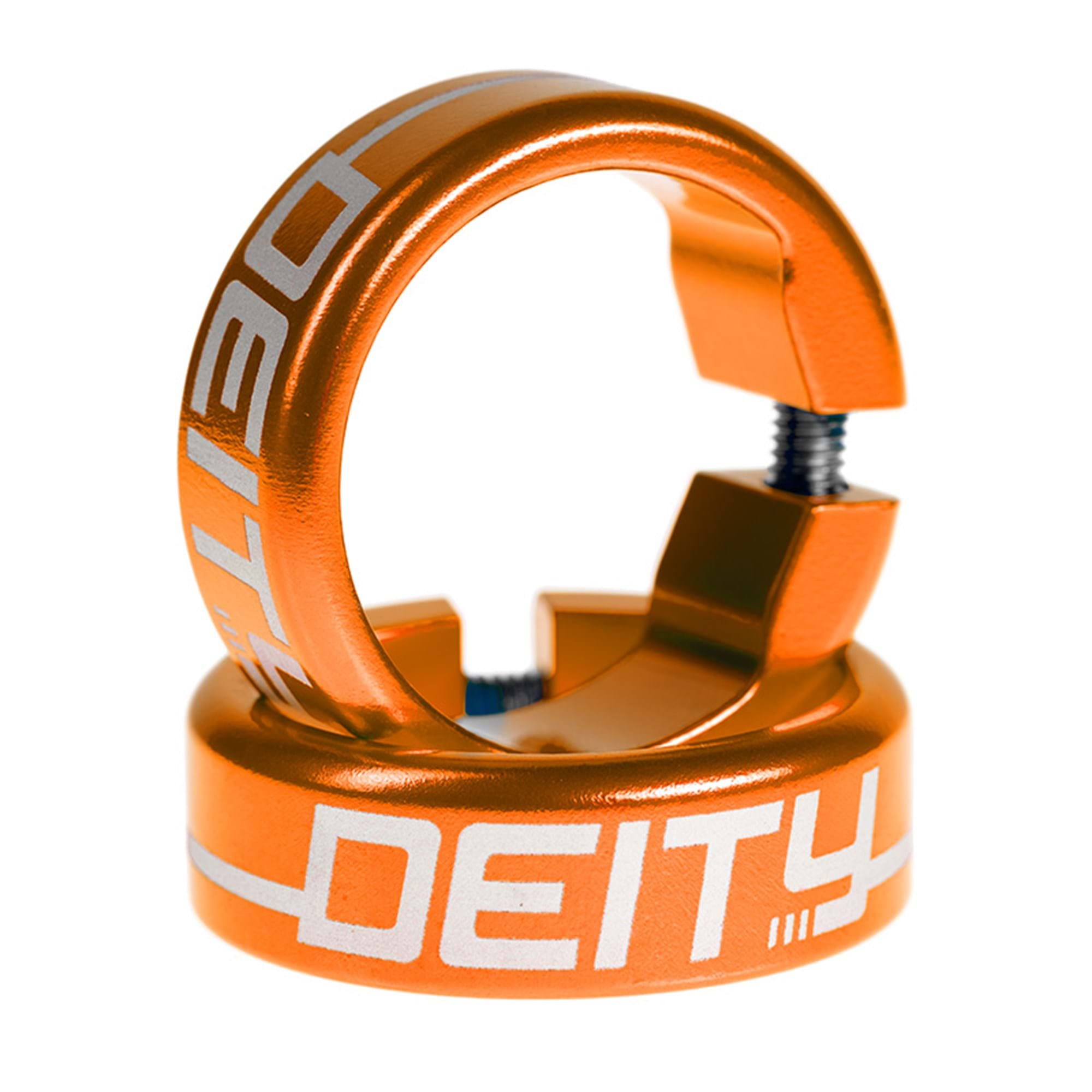 Deity grip clamps orange