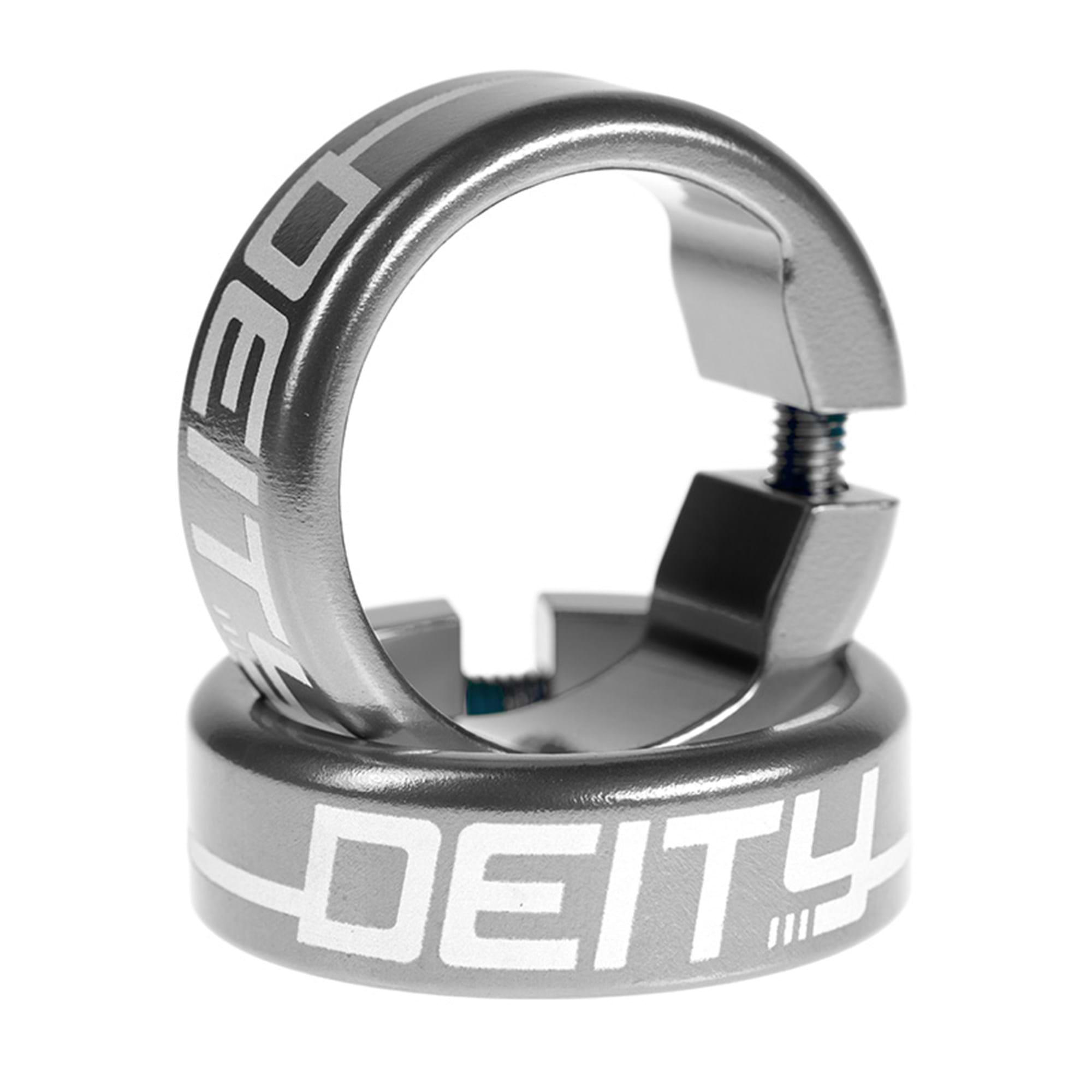 Deity grip clamps platinum