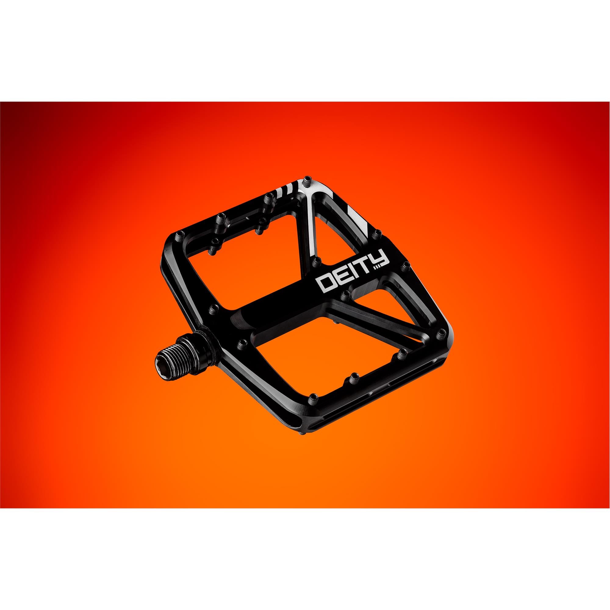 DEITY Supervillain Pedals Black Angled