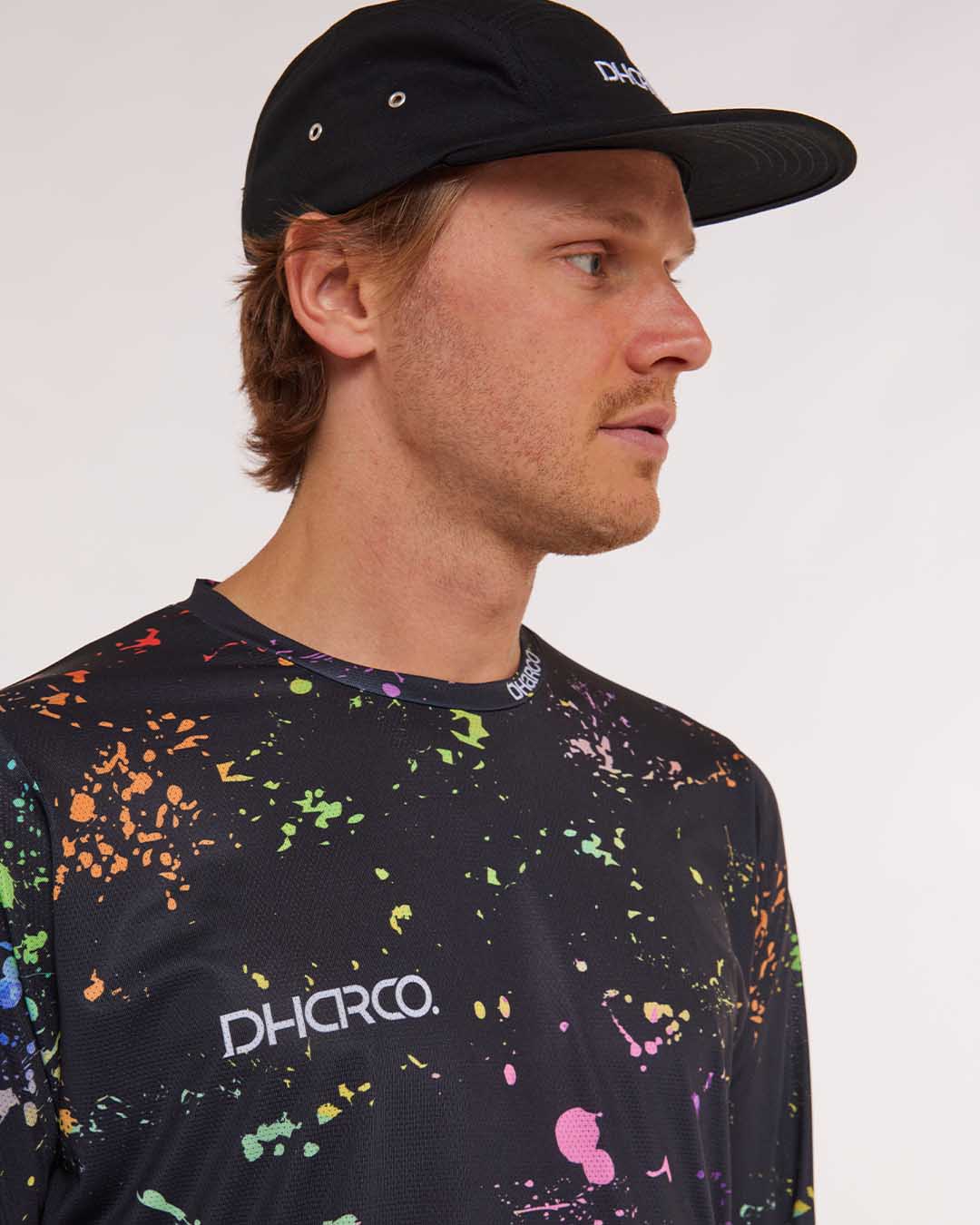 DHaRCO MTB long sleeve jersey supernova logo details