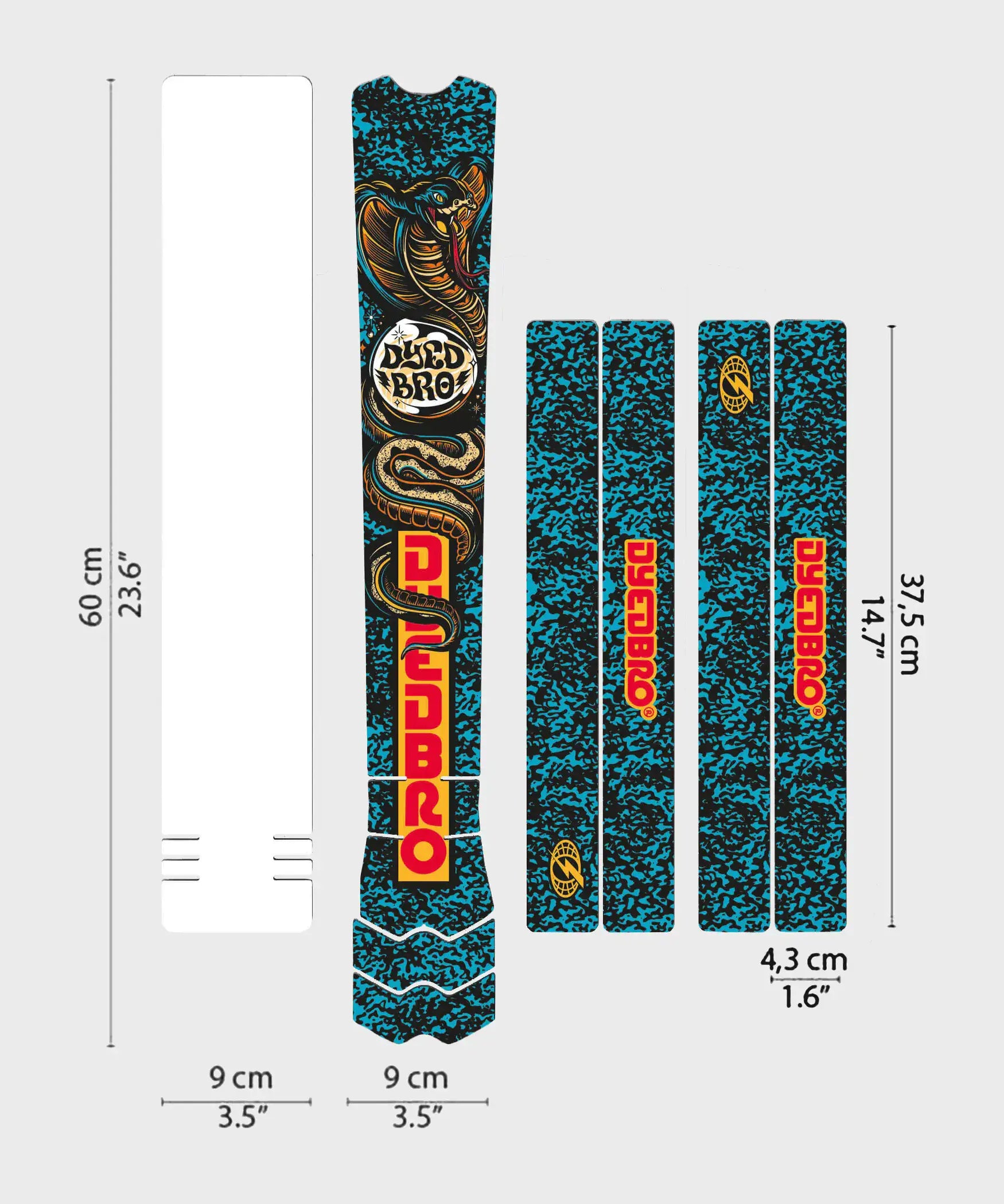 DYEDBRO MTB Frame Protection RRR x DYEDBRO Blue