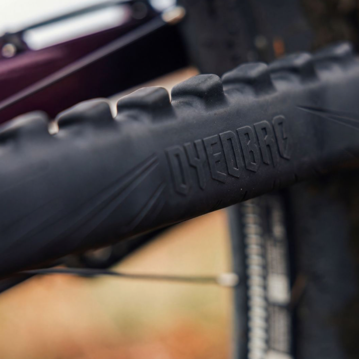 DYEDBRO SHUSH Chainstay Protector Black Logo