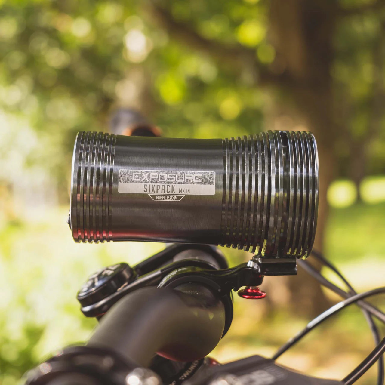 Exposure sixpack mountain bike light side view