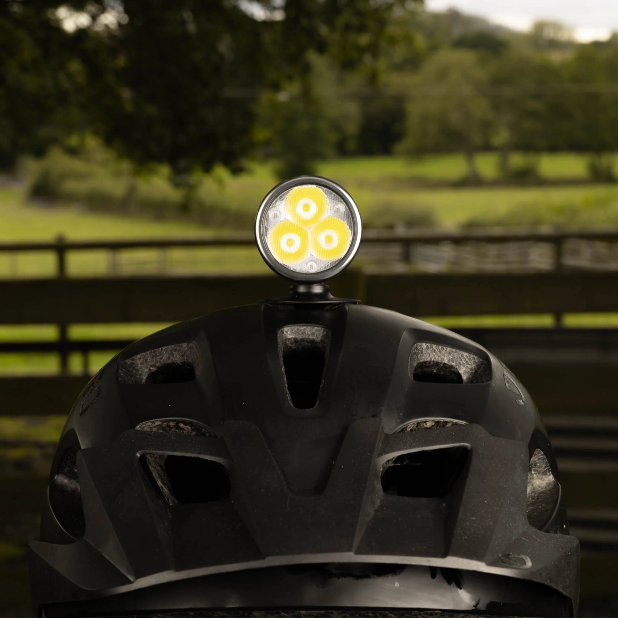 Exposure zenith mk3 bike light lit up